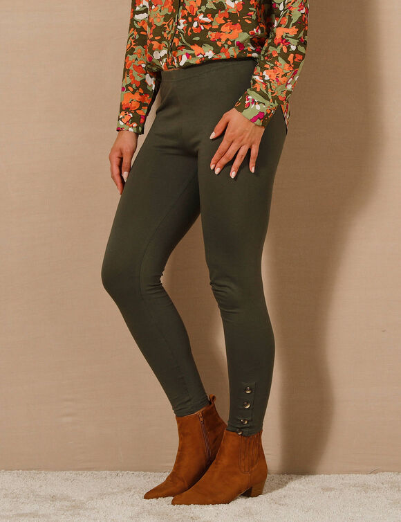 Legging boutons fantaisie (kaki) Legging boutons fantaisie (kaki)